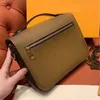 Дизайнерская сумочка Pochette Met1s Split Messenger Bag M44876 Классические Цветы Письма Печать Высочайшее Качество Женщины Крест Корпус Портфель Конверт Сумки