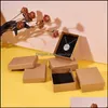 Other Jewelry Tools & Equipment Pandahall Cardboard Set Box For Ring Necklace Rec Tan 8X5X3Cm Black 9X7Xm 12Pcs /24Pcs Drop Delivery 2021 Oy