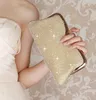 Women's Evening Bag Diamond Ring Clutch Wedding Purse and Handbag Gold Silver Party Banquet Shoulder