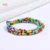 S2390 Bohemian Fashion Jewelry Elastic Waist Chain Colorful Bikini Beads Belt Belly Chains