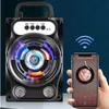 Taşınabilir Bluetooth Hoparlör Açık Kare Dans Mikrofon K Şarkı Kartı Mini Subwoofer Bilgisayar Ses