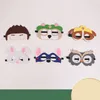 Masque pour enfants dessin animé anime feutre masques personnalisable événement de Noël fête d'anniversaire 9 styles livraison gratuite 50pcs