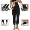 Women's Shapers Women Sauna Leggings Sweat Pants High Waist Slimming Belt Thermo Trainer Compression Workout Tights Body Shaper