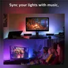 RGB Tuya Akıllı WiFi + IR Dijital Müzik LED Ortam Işık Ile Alexa USB Bağlantı Noktası Şarj Kontrolü App PC Oyun TV için Işık Çubuğu Çalma
