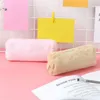 Lovely Girl Plush Pencil Bag Fuzzy Fluffy Pencil Case Makeup Pouch Coin Purse Storage Bag Stationery Container Pouch