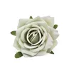 30 Uds. Cabezas de flores de seda artificiales rosas blancas decorativas para álbum de recortes para el hogar boda cumpleaños decoración flores rosas falsas 210925