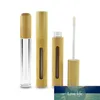 Frascos de armazenamento frascos por atacado 5ml de plástico plástico tube de brilho labial com tampa de bambu diy ferramenta embalagem de recipiente cilíndrico