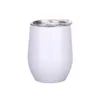 12oz White Blank Sublimation Wine Glasses 12oz Double Wall Fall Resisting Insulated Diy Po Print Wine Tumbler4405461