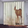 2021 Cortina 3D personalizada Dormitorio Animal Sala de estar Estilo Europeo Ventana cortinas apagones personalizadas
