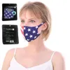 Masque de tissu d'impression créatif anti-poussière lavable Riding anti-buée Sports de plein air Masques de drapeau américain Face Face Bouche Wholea53509Y