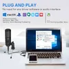 MAONO USB rophone with Gain,192Khz/24Bit Podcast PC Computer Condenser Mic Recording Gaming Streaming Youtube PM461TR