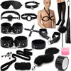 NXY jouets pour adultes 18 pièces sexe BDSM collier menottes fouet jouets érotiques pour couples jeux en cuir noir Kits de bondage boutique Para Casais 1130