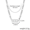 Catene 2021 Numero arabo Collana Donna Acciaio inossidabile Coppia Accessori per gioielli