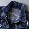 Оптовая осень зима стирки мужской корейский молодежь случайные подростки хип-хоп куртка джинсовые одежды вышивка пальто мужчин 211217