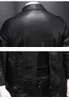 ブラックフェイクレザージャケット男性ファッションビジネスウインドブレーカーのターンダウンカラーマルチポケットカジュアルスリムフィットバイカー服マン211009