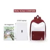 New Trend Red-White Backpack Students School Bags for Girls Waterproof Oxford Large Book Backpacks Sac Femme for Christmas Gifts