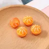 30 pcs fofo frutas resina componentes encantos tangerine morango cabochon scrapbooking cabelo curva centro enfeites diy acessórios