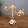 IMUWEN Portacandele in metallo Design Candeliere di lusso Supporto da tavolo Centrotavola per matrimoni Candelabri per la decorazione domestica Candelabro 210722