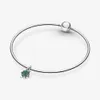 100 ٪ 925 Sterling Silver My Four Leaf Clover Mini Dangle Charm Fit Original ME Link Bracelet Fashion Modern Association250s