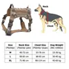 Regulowana służba taktyczna kamizelka dla psów treningowa polowanie Molle Nylon Wodoodporna Wojskowa wiara patrolowa z uchwytem 211022