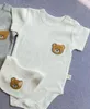 Baby Rompertjes Meisjes Jongens Geruite Jumpsuit Lange mouwen Kleding Kinderen Cartoon Korte Mouw Baby Romper Peuter Designer Kinderen Clo5268416