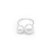 Rings for women Ladies accessories Bague homme acier inoxydable Halloween decoration 2021 new size pearl open ring G1125