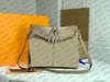 DesingerBag Women LadyCanvasエンボス加工された本物の子牛の革張りのハンドバッグトップハンドル財布ストラップショルダーバッグトート