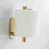 Brushed Gold Toilet Paper Holder wc paper holder for Bathroom Accessories 304 Stainless Steel 210720