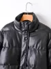 Winter Fashion Women Pu Leather Short Parkas Female Thick Warm Cotton Padded Jacket Ladies Chic Coat Outerwear 210520