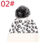 Luipard-print Wollen Jacquard Knit Cap Wol Cap