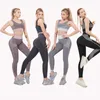 2pcs yoga set Women's Seamless Workout Sportkläder Sportkläder Gym kostym Lounge Wear Fitness Crop Top High Waist Leggings 210802