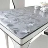 Engrossado 1.5mm transparente cosmos pvc toalha de mesa à prova d 'água tampa de mesa à prova de óleo cozinha feita sob encomenda de vidro macio 211103