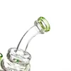 2022 Hookah Glass Bong Water Pipes Recycler Tobacco Smoking Bubbler Smoke Pipes Bongs Bottles Dab Rig Joint With 14mm Quartz Banger 7.8 Inch