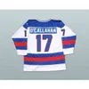 CeUf # 17 Jack O'Callahan 1980 Miracle On Ice Hockey Jersey Hommes 100% Brodé Cousu s Team USA Hockey Jerseys Bleu Blanc