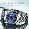 DOIT Fashion Men's Watch Stainless Steel Top Brand Luxury Sports Chronograph Quartz Watch Men Relogio Masculino 210804