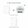 WiFi RF433 remote control Smart Light Switch Module for Reset and Rocker Switches 1 Gang 12 Way MultiControl Association8504831