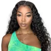 Unprocessed Indian Human Hair Closure Deep Wave 4x4 Lace Closures with Baby Hair for Women Natural Black Color