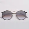 Modedesigner-Sonnenbrille, klassische Doppelsteg-Herren-Sonnenbrille, Pumk-Sonnenbrille, UV-Schutz-Gläser, Vintage-Brille mit hochwertigem Lederetui