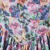 Vintage Multicolor Floral Print Sexy Sling Sukienka Kobiety Lato Szyfon Super-Krótki Wakacje Plaża Sundress Vestido 210514