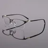 Jie.b Business UltraLight Half -Frame Optical Mirror Men's Trend Casual Titanium сплаво