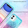 3 1 Hibrid Zırh Durumlarda Ağır Degrade Quicksand Sıvı Darbeye Robot Durumda iPhone 12 11 Pro Max 8 7 Samsung S10 Artı S20 FE S21 Ultra Not 20