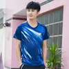 New badminton Top Men039s and women039s sports short quick drying Tshirt half sleeve tennis table tennis training clothes9910351