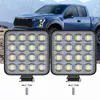 48W Square Bright LED Spotlight Work Light Car SUV Truck Driving Fog Lamp for Repairing Camping Hiking Backpacking WorkLight