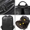 Cowskin 100% Genuine Leather Natural Men's Backpack Fashion Large Capacity Shoolbag For Boy Laptop Bag 202211248w