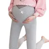 Leggings casuais para mulheres grávidas elásticas Calças de cintura alta gravidez Roupas de esportes Maternidade Fitness Calças de qualidade das mulheres capris