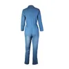 Tute da donna Casual Jeans Suit Donna Denim Due pezzi Set Top manica lunga blu Pantaloni lunghi Tuta slim Abiti 2022 Primavera Autum