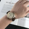 2024 high quality OMG fashion men's watch solid color simple style dial display calendar with buckle belt