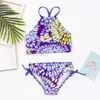 Blumendruck Mädchen Badeanzug Bademode Bunte Kinder Bikinis Sommer Bikini Kinder Biquini Infantil Badeanzug A366