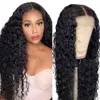 360 Frontal Wig Bleached Knots Grade 100% Human Hair Brazilian Deep Wave HD Lace Fake Scalp Top Quality Lace Front Wigs 150% Density