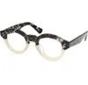 Men Optische bril Frame Brand Dikke spektakel Frames Vintage Fashion Round Round Eyewear For Women The Mask Handmade Myopia Liepgril350u